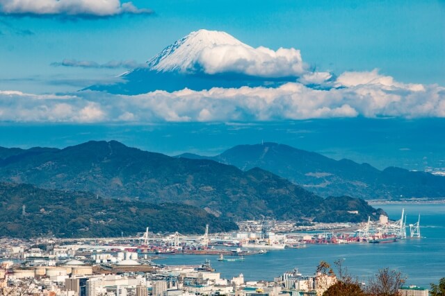 日本平夢テラスから見た富士山